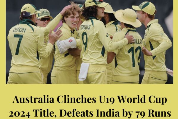 Australia Wins U19 World Cup 2024