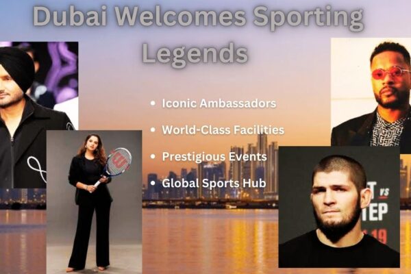 Dubai: A Global Sports Hub, Welcomes Indian Legends Harbhajan Singh and Sania Mirza