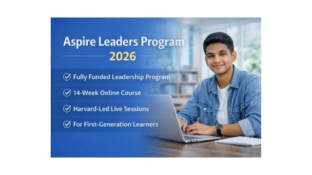 Indian student attending an online leadership course representing the Aspire Leaders Program 2026